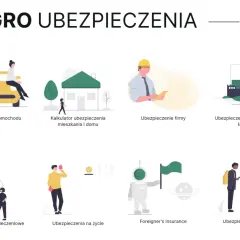 Różnice między OC a AC wyjaśnione przez ilustracje: kalkulator OC auta, ubezpieczenie domu, firmy, transportu, gwarancje, na życie, dla obcokrajowców i podróży.