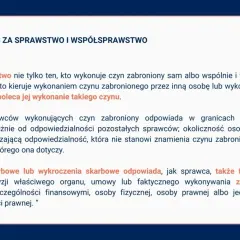 ART. 9 KKS: Odpowiedzialność za sprawstwo, także ten, kto kieruje wykonaniem czynu zabronionego, odpowiada za sprawy gospodarcze.